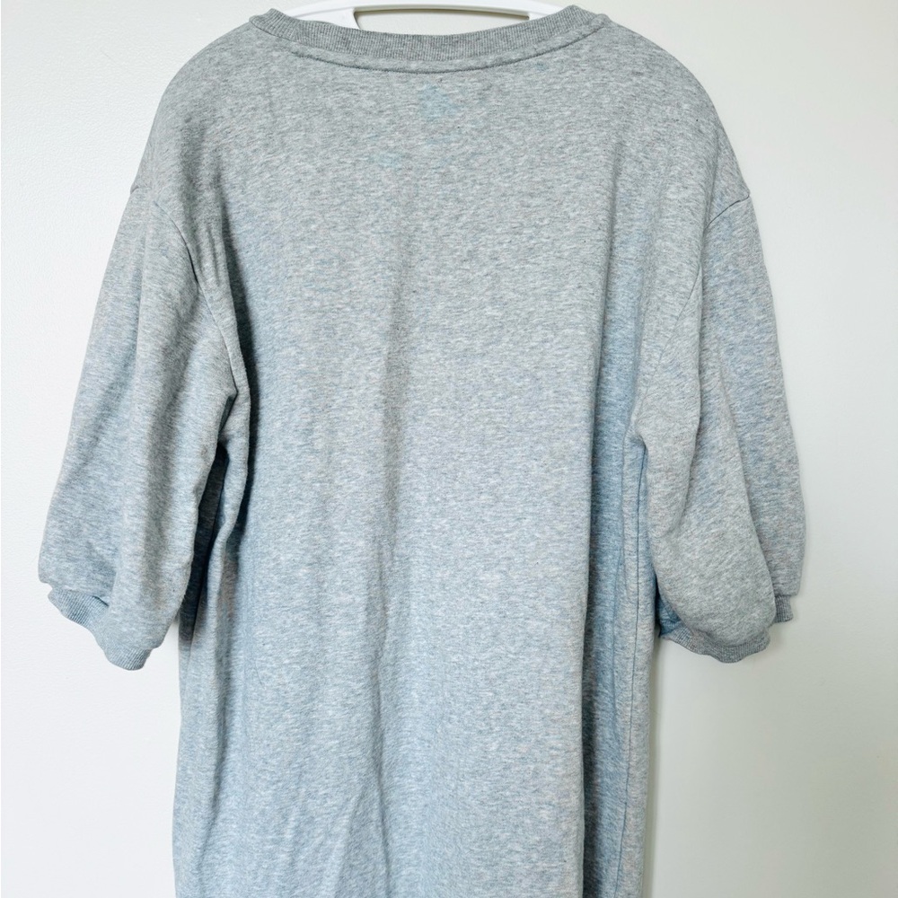 Anthro Daily Practice Heather Grey Lounge Athleisure Sweatshirt Tier Maxi Dress - Picture 7 of 11